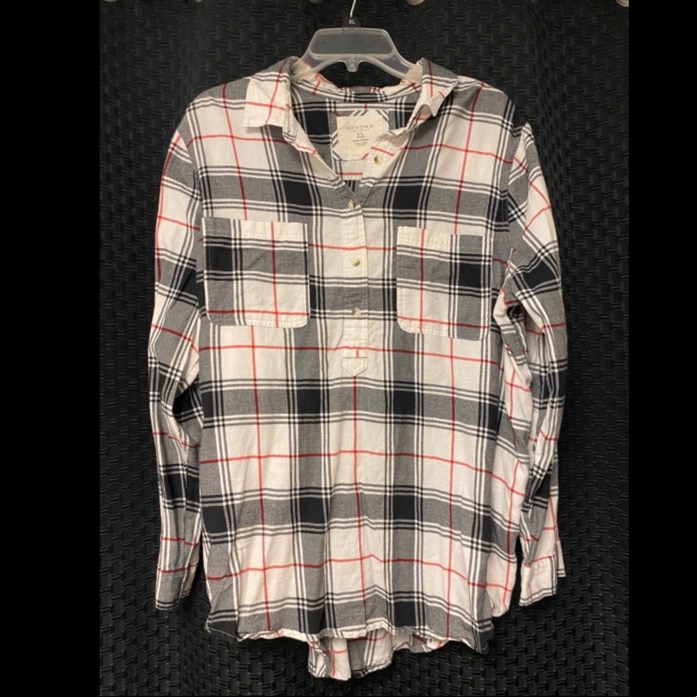 Long sleeve plaid shirt